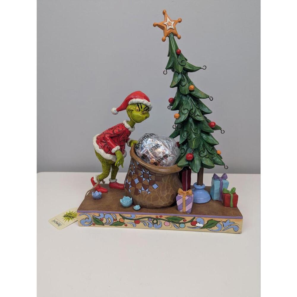 Dr. Seuss Grinch by Jim Shore Countdown Christmas Tree + Ornaments Figurine